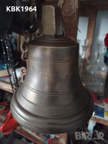 голяма бронзова камбана, снимка 2 - Антикварни и старинни предмети - 51650937