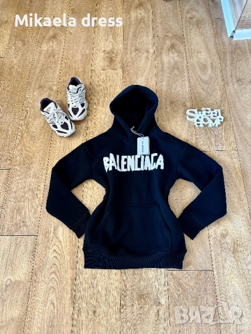 Balenciaga!Страхотно топло ежедневно худи Balenciaga.С М Л размер, снимка 7 - Суичъри - 52150536