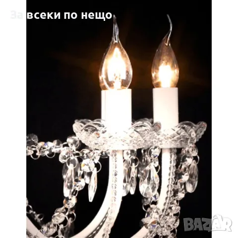 Луксозен кристален полилей с 1600 кристала Код P535, снимка 4 - Полилеи - 50279847