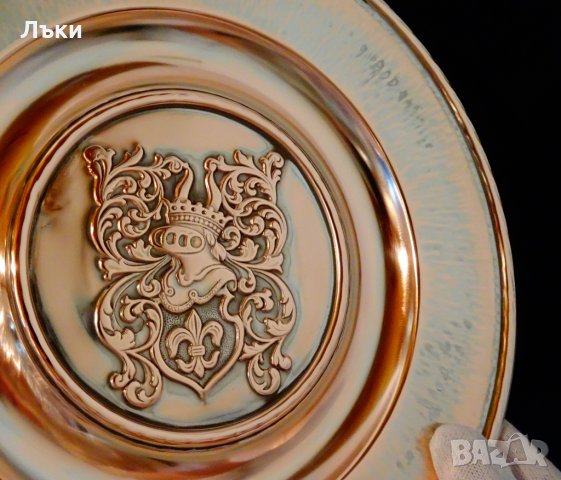 Медно пано за медна сватба с фамилен герб., снимка 2 - Пана - 29522366