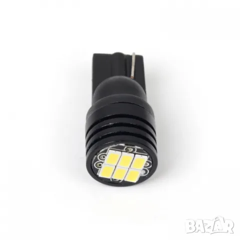 LED крушки T10 12V 6000K 6 SMD 2 броя с бяла светлина, снимка 4 - Аксесоари и консумативи - 55865092