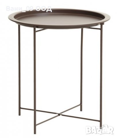 Помощна холна масичка от метал-3 цвята, снимка 3 - Маси - 31418636