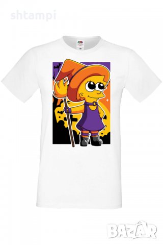 Мъжка тениска,The Simpsons Lisa Simpson 02,Halloween,Хелоуин,Празник,Забавление,Изненада,Обичаи,