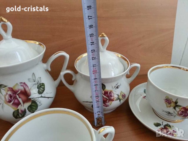 Руски порцеланов сервиз за чай , снимка 7 - Антикварни и старинни предмети - 30295651