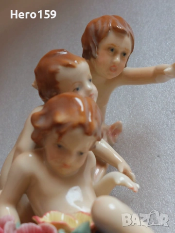 Прекрасна порцеланова фигура,композиция''Karl Ens''Тюрингия .Германия,20 век начало., снимка 3 - Колекции - 54291295