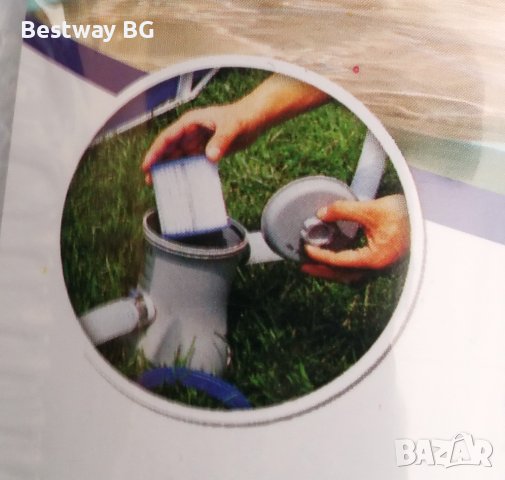 Филтър за басейнза помпа Bestway тип 2, за филтрираща помпа 58383 и 58386, снимка 2 - Басейни и аксесоари - 37184304