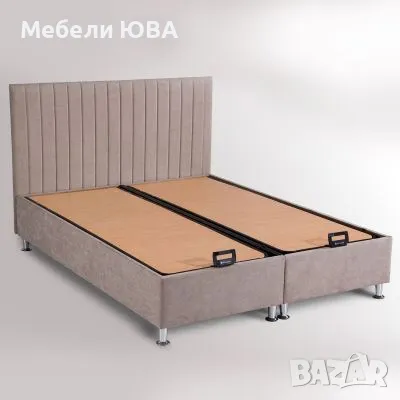 ТОП цена! Тапицирано легло метална конструкция с матрак, снимка 2 - Спални и легла - 49770364