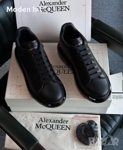 Alexander McQueen Мъжки Черни Маратонки🔝Мъжки Спортни Обувки Александър Макуин🔝Мъжки Кецове, снимка 2 - Маратонки - 48609883