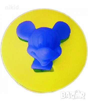 3D Мики Маус Mickey глава силиконов молд форма калъп фондан шоколад гипс, снимка 2 - Форми - 36817256