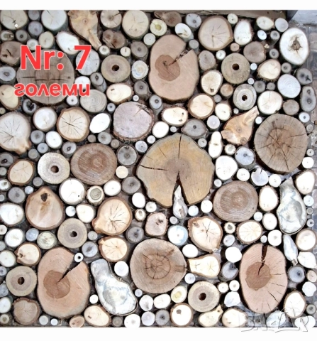 дървени шайби за облицовка на стени, снимка 2 - Декорация за дома - 51615568