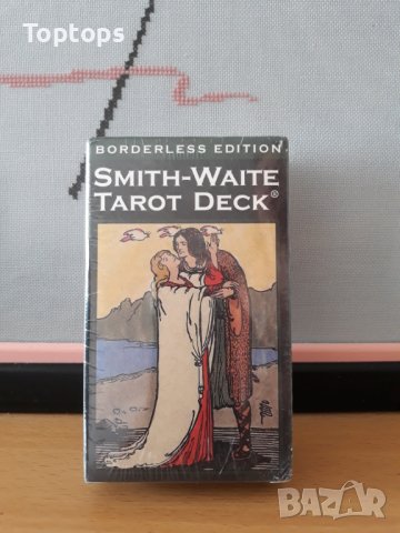 Таро карти 12смх7см с книжка: Smith-Waite Borderless Edition Tarot, снимка 1 - Карти за игра - 37421622