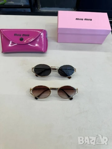 Очила с черен обикновен калъф и ув защита miu miu cartier 