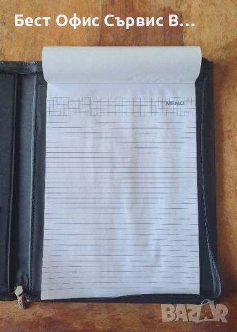 папка за документи с цип луксозна кожена черна Марксман Marksman А4, снимка 6 - Ученически пособия, канцеларски материали - 52542377