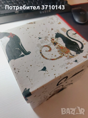 Чаша и лъжичка "Котките", снимка 2 - Чаши - 53939325