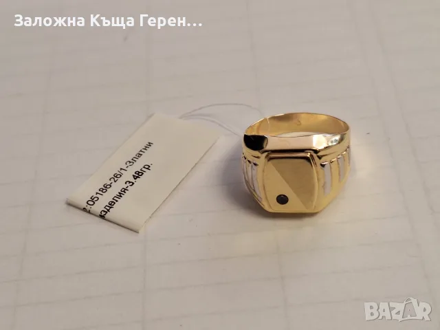 Мъжки златен пръстен 3,48гр.