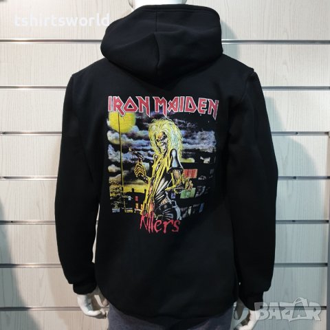 Нов мъжки суичър с дигитален печат на ГЪРБА на музикалната група IRON MAIDEN - KILLERS, снимка 5 - Суичъри - 39144045