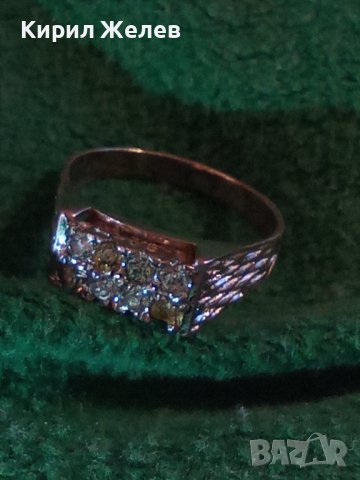 СТАР СКЪПОЦЕНЕН СРЕБЪРЕН АРТ НУВО ПРЪСТЕН ОКСИДИРАНО СРЕБРО 25138, снимка 11 - Антикварни и старинни предмети - 35884673