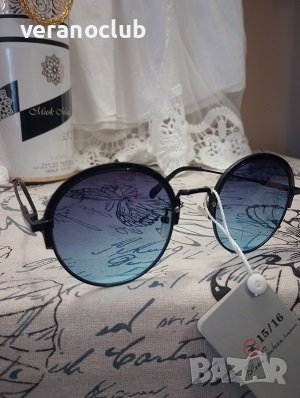 Сини Кръгли с УВ, снимка 4 - Слънчеви и диоптрични очила - 44394847