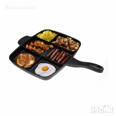 Алуминиев тиган с 5 разделения – Готви лесно и бързо, снимка 1