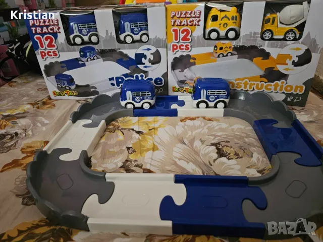 Пъзел писта - конструктор 12 части EDDY TOYS 3+, снимка 3 - Конструктори - 48860245