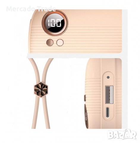 Преносима батерия Mercado Trade, Мини нагревател за ръце, 2в 1, USB, MBB-01D, Розов, снимка 3 - Външни батерии - 39667682