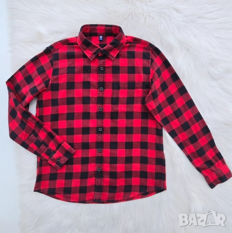 Детска карирана риза 11-12 години , снимка 8 - Детски ризи - 52772453