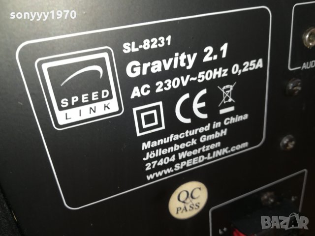 SPEED LINK GRAVITY-GERMANY 1312211203, снимка 7 - Тонколони - 35123110