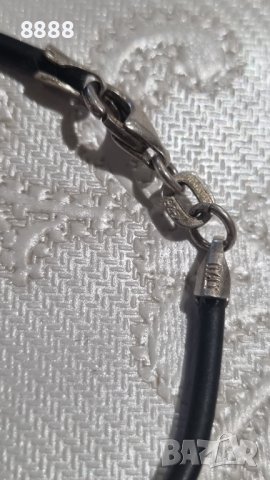 Vintage сребърна ръчно изработена гривна, 925, снимка 4 - Гривни - 44280740