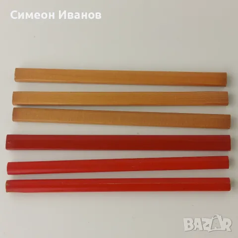 Лот от 6 броя дърводелски моливи Уста Кольо Great Wall и чехословашки #5835, снимка 11 - Колекции - 50094798