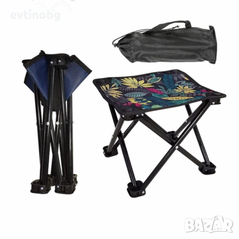 Преносима сгъваема табуретка за къмпинг, туризъм, риболов, плаж, снимка 4 - Оборудване и аксесоари за оръжия - 53904124