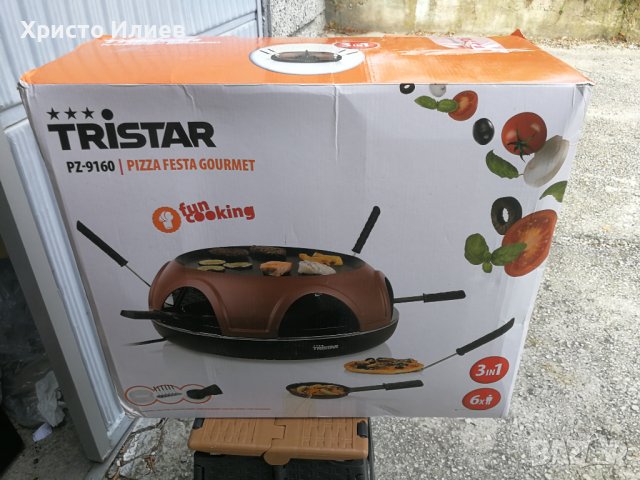 Фурна за пица 3 в 1 Раклет скара Пещ за пица Пицарка Tristar, снимка 7 - Печки, фурни - 42806068