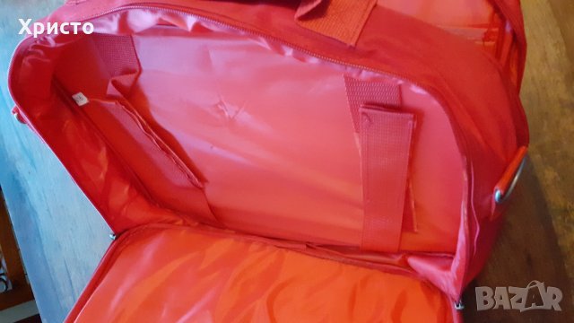 сак чанта червена с презрамка, стабилна и надеждна, снимка 7 - Сакове - 33782666