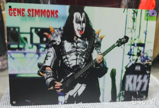 Gene Simmons-метална табела (плакет)