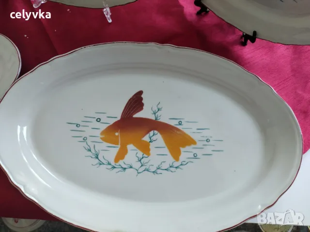 Порцеланов сервиз за риба, снимка 3 - Сервизи - 49750026