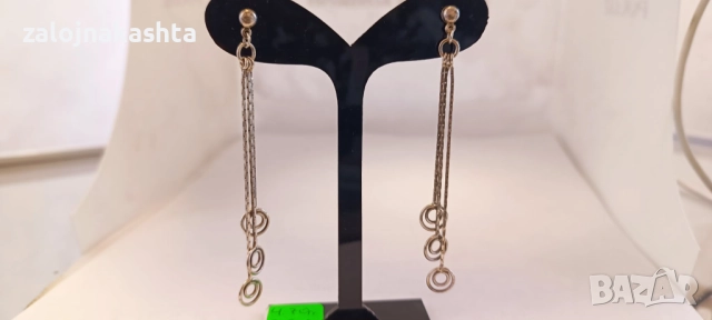 Сребърни обеци-4,70гр/925, снимка 2 - Обеци - 52934507