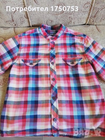 комплект риза каре LCW и дънки, снимка 1 - Детски комплекти - 31282296