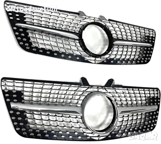 Хромирана Предна решетка за Мерцедес Mercedes W164 ML320 ML350 ML550