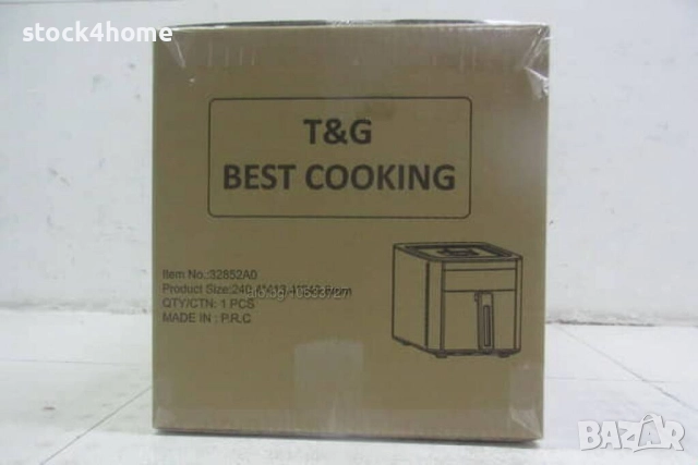 Двоен Фритюрник с горещ въздух 8 литра T&G BEST COOKING - Еър Фрайър , снимка 4 - Фритюрници - 52150608