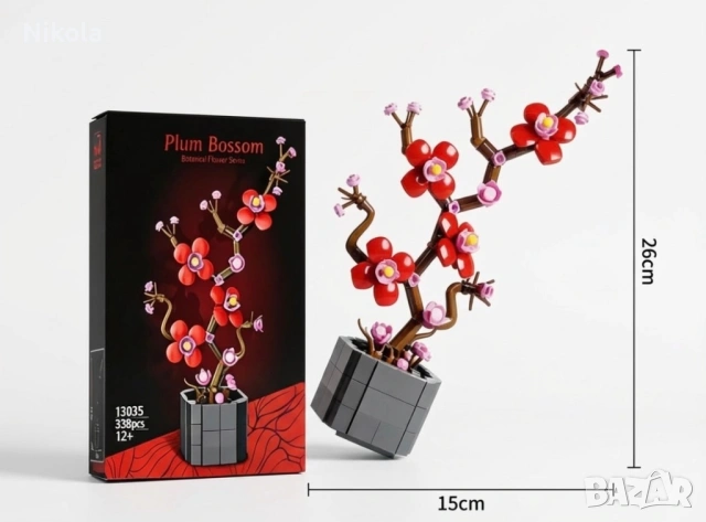 Лего цветя конструктори 2 вида , снимка 2 - Конструктори - 53994837