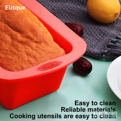 ? Силиконова тава: Печи вкусен хляб и сладкиши без залепване! ?Размер: 25,5 х 14см B A R E P E P E, снимка 9 - Други - 52903146