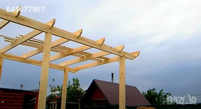 Дървени беседки, масивни перголи, навеси, барбекюта, козирки, мебели от естествена дървесина, снимка 9 - Градински мебели, декорация  - 53956248