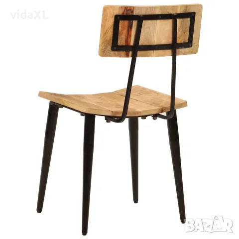 vidaXL Трапезни столове 2 бр 44x40x80 см мангово дърво масив, снимка 3 - Столове - 56147252