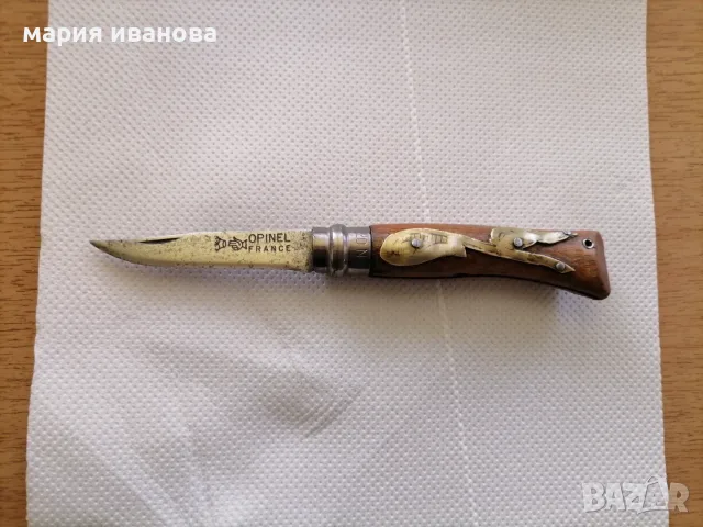 Нож опинел opinel номер 7 с украси от бронз, снимка 4 - Ножове - 56221209