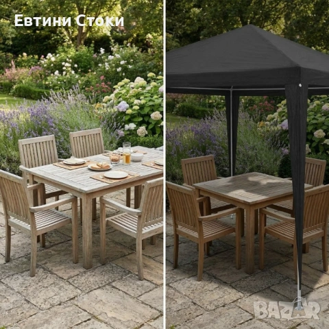 Градинска шатра 3x3 м с водоустойчив покрив, снимка 11 - Градински мебели, декорация  - 54234569