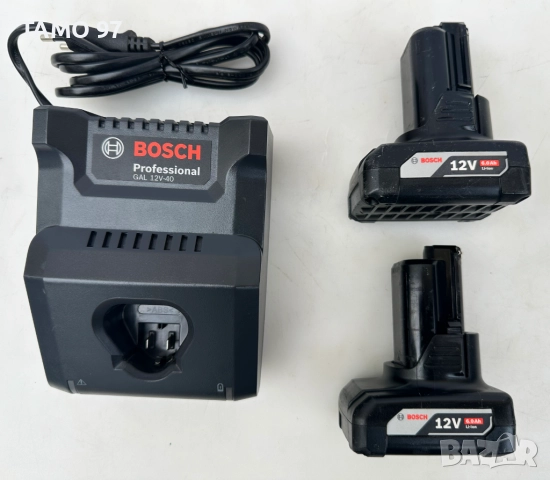 BOSCH GKS 12V-26 - Акумулаторен циркуляр 2x12V 6.0Ah като нов!, снимка 10 - Триони и циркуляри - 52888481