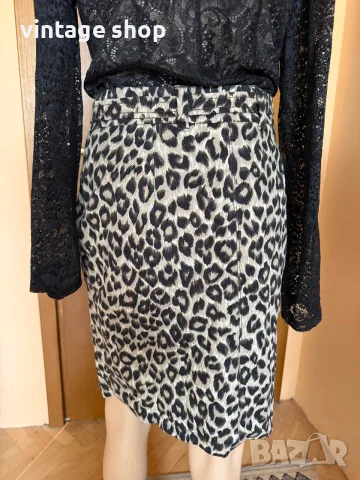 Пола Weekend Max Mara, леопардов принт, размер M, малко L, снимка 8 - Поли - 56551577