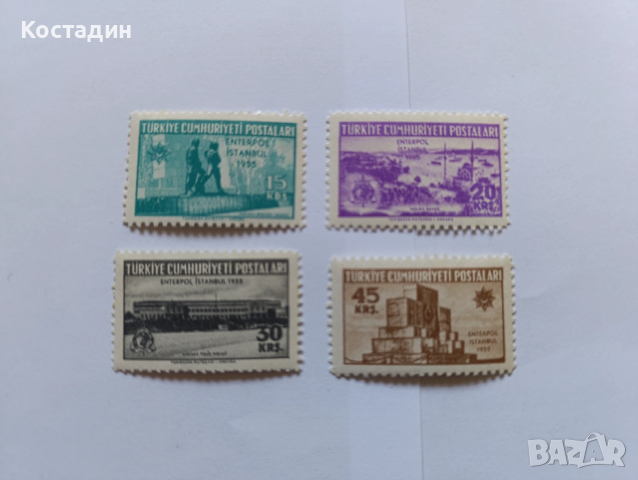 Пощенски марки Турция 1955
