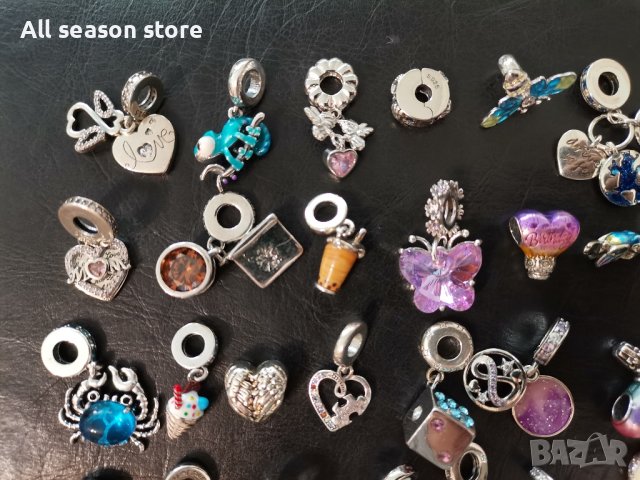 НОВИ! Сребърни талисмани за гривна Пандора! , снимка 4 - Гривни - 42900359