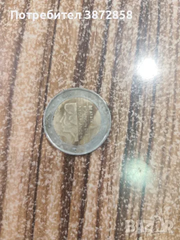 2 евро рядка монета нидерландия