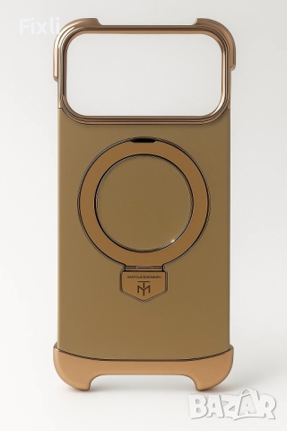 Луксозен магнитен кожен калъф с поставка iPhone 17 Pro / Max